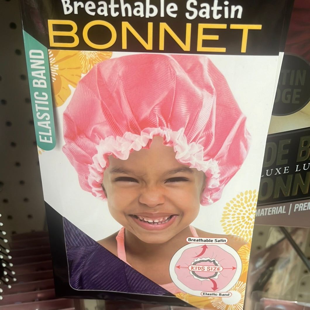 Kid’s Breathable Satin Bonnet