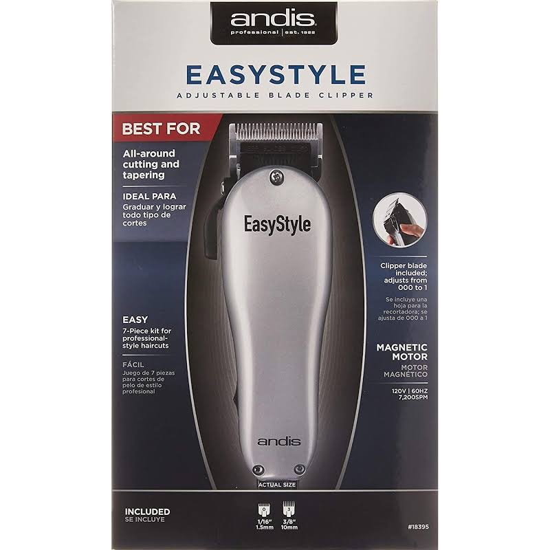 Andis Easystyle Adjustable Blade Clipper 7pc Kit